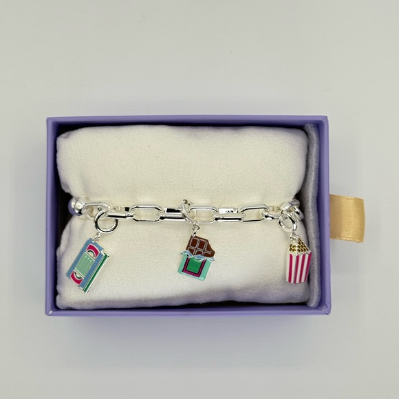 Bomb Party Charmelier “Takin’ It Old School Cubic Zirconia On Silver Plating🍿 - Picture 2 of 5